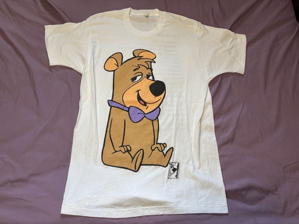 Vintage Boo Boo Bear Shirt Mens XL White 90s Hanna Barbera Screen Stars 1993