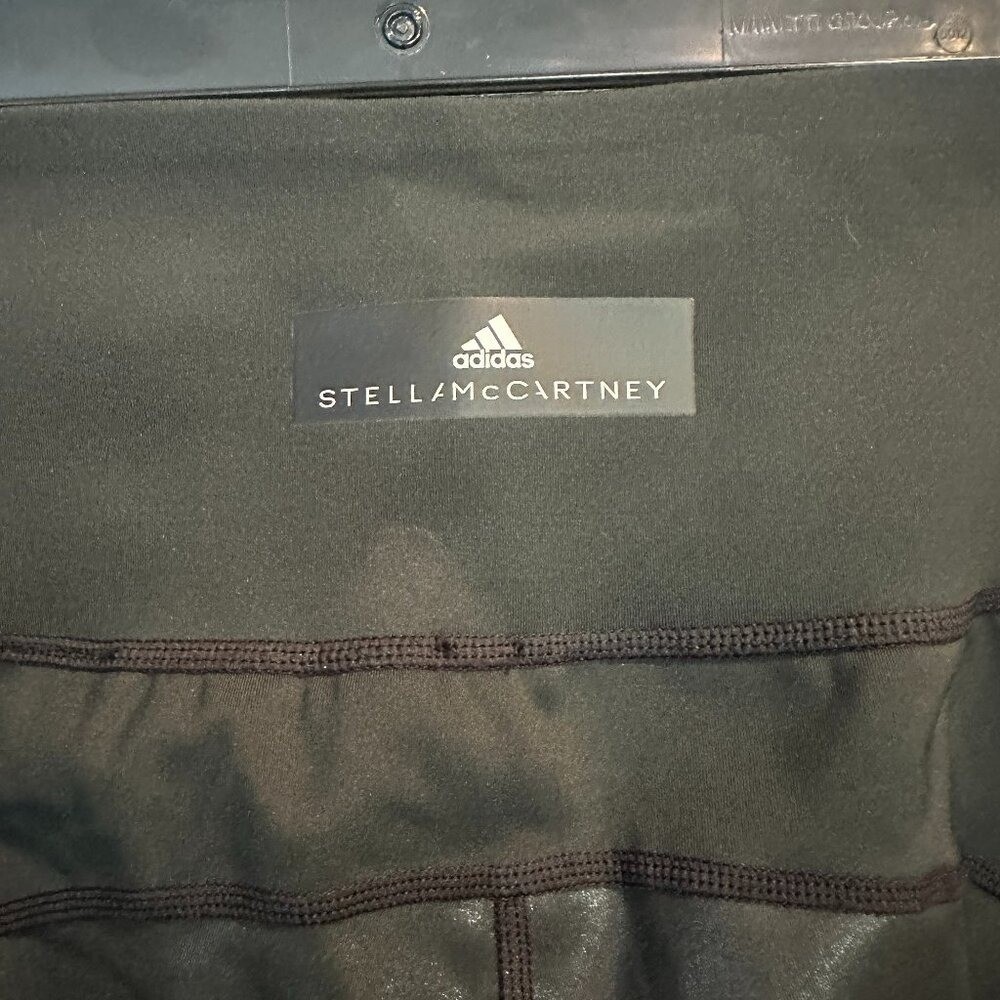 Adidas by Stella McCartney Black Perforated Logo Leggings XS
