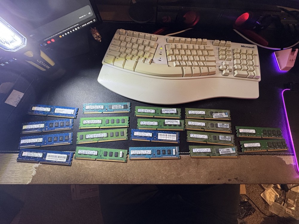 DDR3+DDR2 RAM Lot 4x1GB 8x2GB 4x4GB Samsung + SK Hynix Desktop Memory Mixed Lot