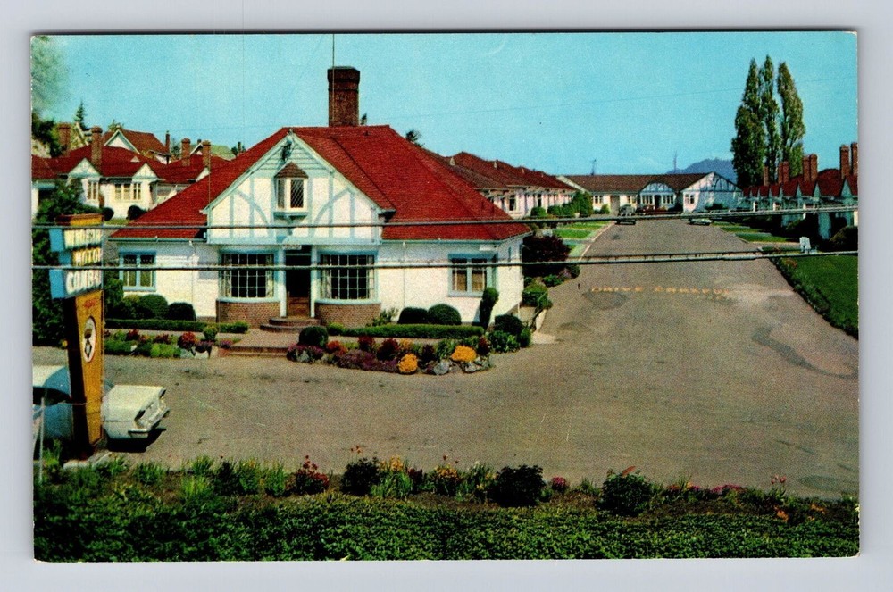 Victoria British Columbia-Canada, Windsor Motor Court, Vintage Souvenir Postcard