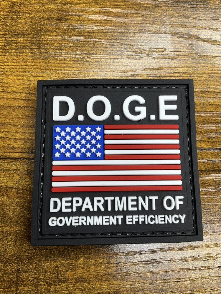 DOGE Crypto Dept Of Government Efficiency Patch PVC Tactical Morale HOOK-3D PVC