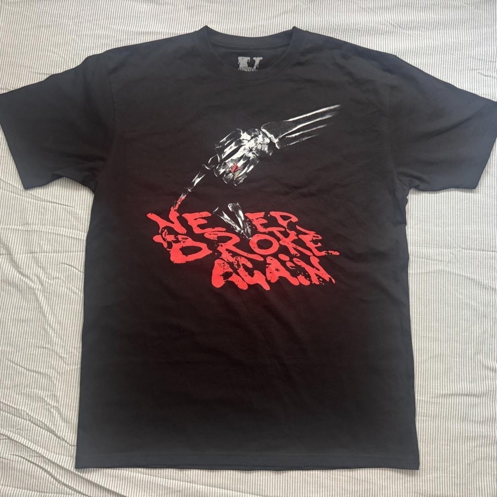 VLONE x NBA Youngboy Black Crew Neck T-Shirt Short Sleeve Size S