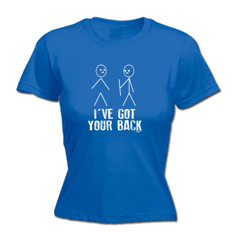 Ive Got Your Back Stickmen - Womens T Shirt Funny T-Shirt Novelty gift tshirt