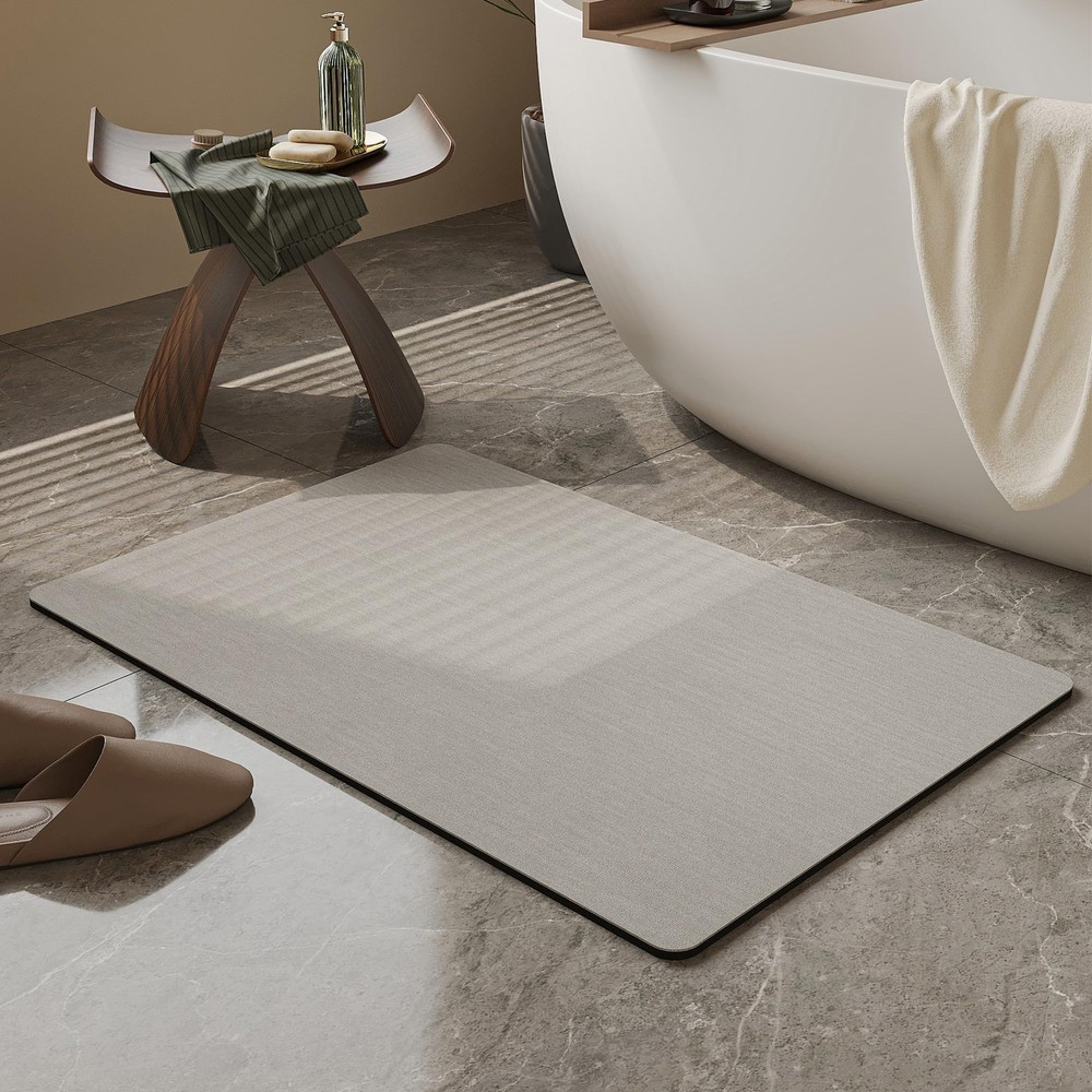 Mecko Bath Mat Rug, Rubber Non-Slip Quick Dry Absorbent 16