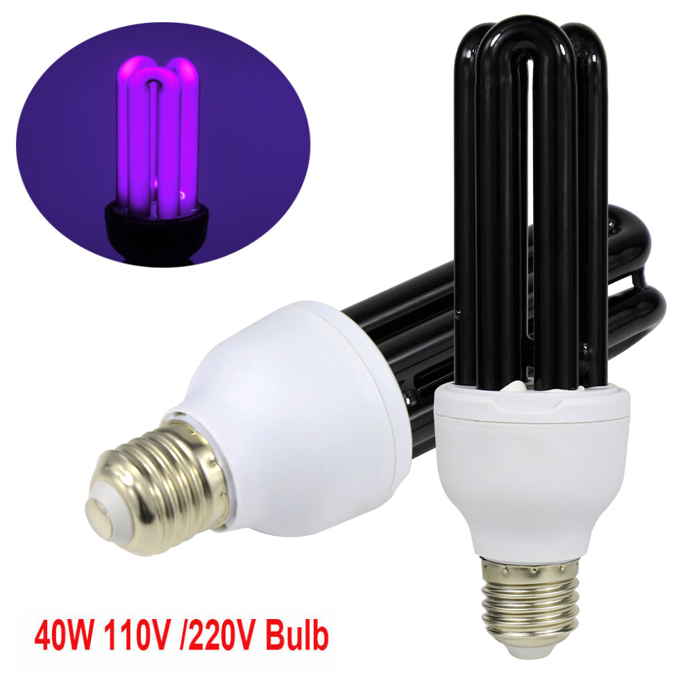 1-10PCS 40W E27 UV Blacklight Bulb 365nm AC 110V-220V Ultraviolet Lamp-image