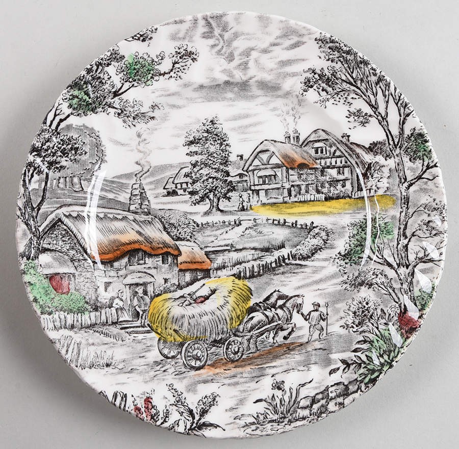 Staffordshire Yorkshire Multicolor Salad Plate 694007