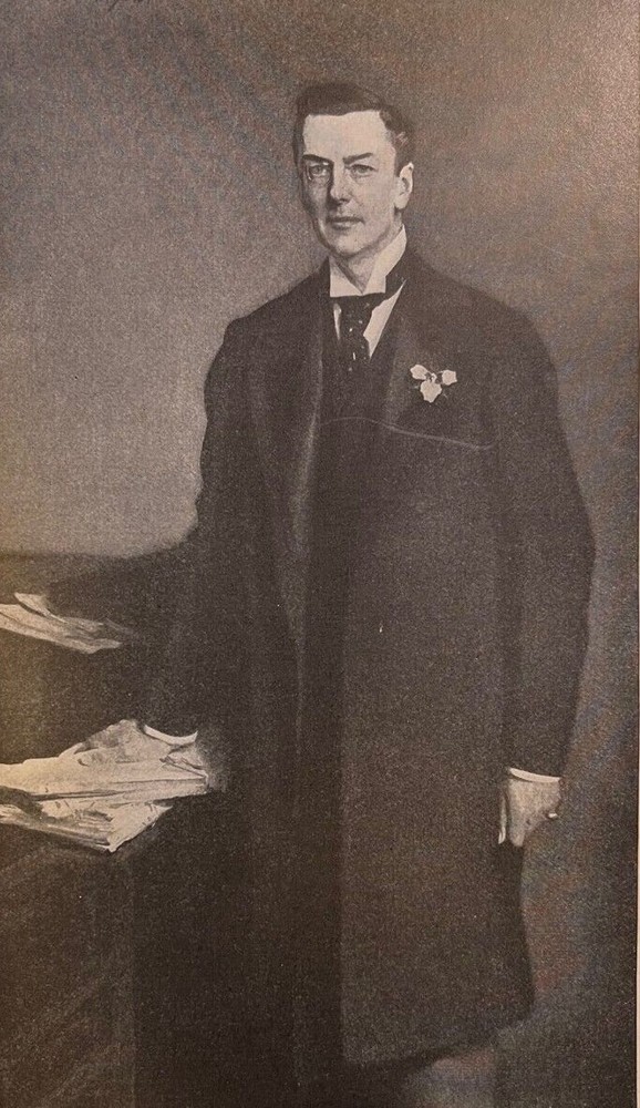 1909 Vintage Magazine Illustration Joseph Chamberlain British Politician