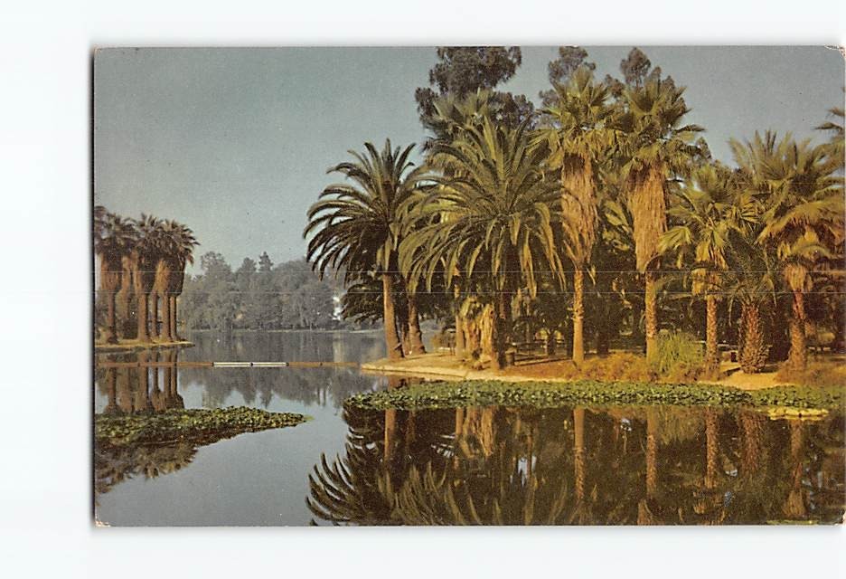 Postcard Echo Park Los Angeles California USA North America