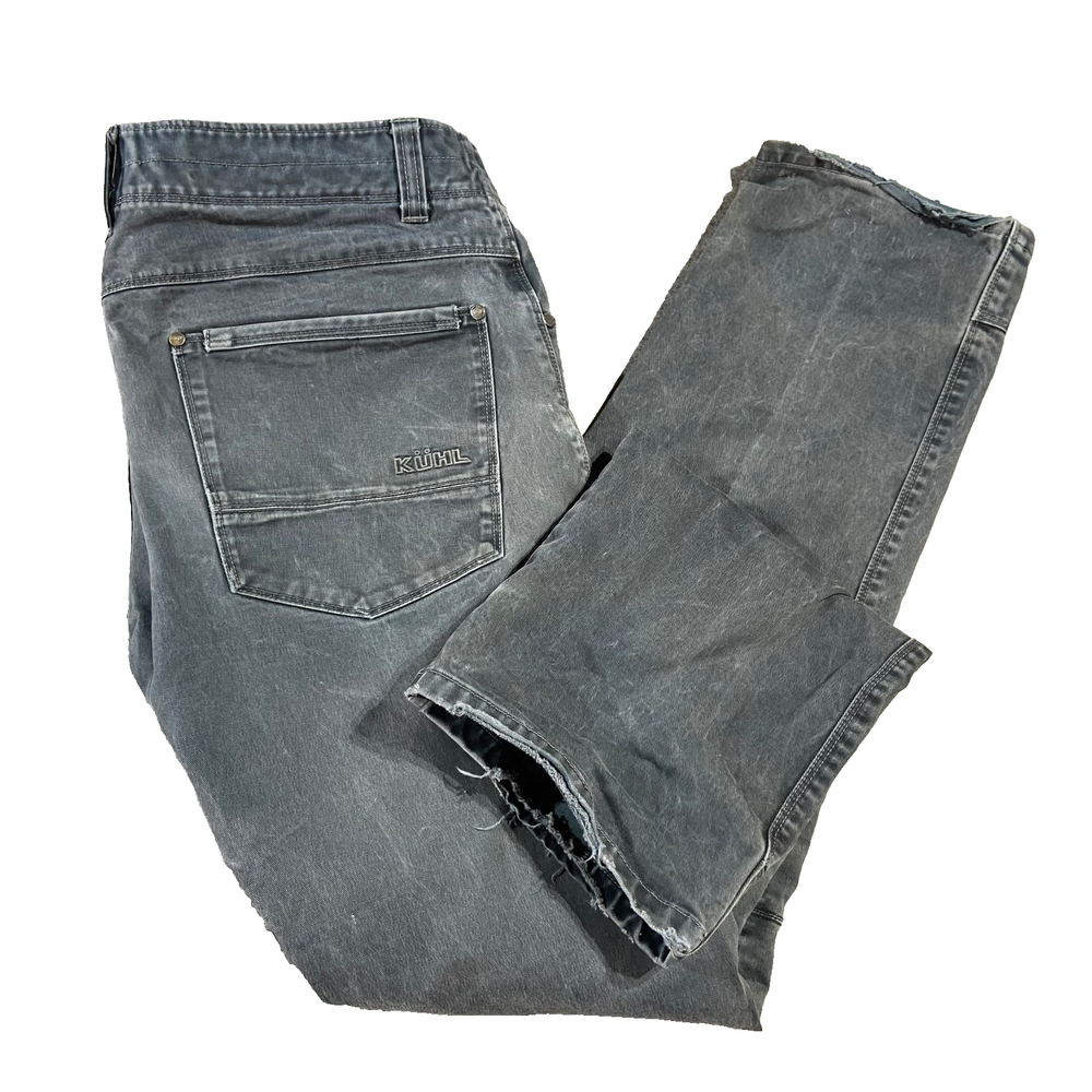 Kuhl Revolvr Pants Mens 36x34 Black Uberkuhl Stretch Hiking Outdoor Distressed