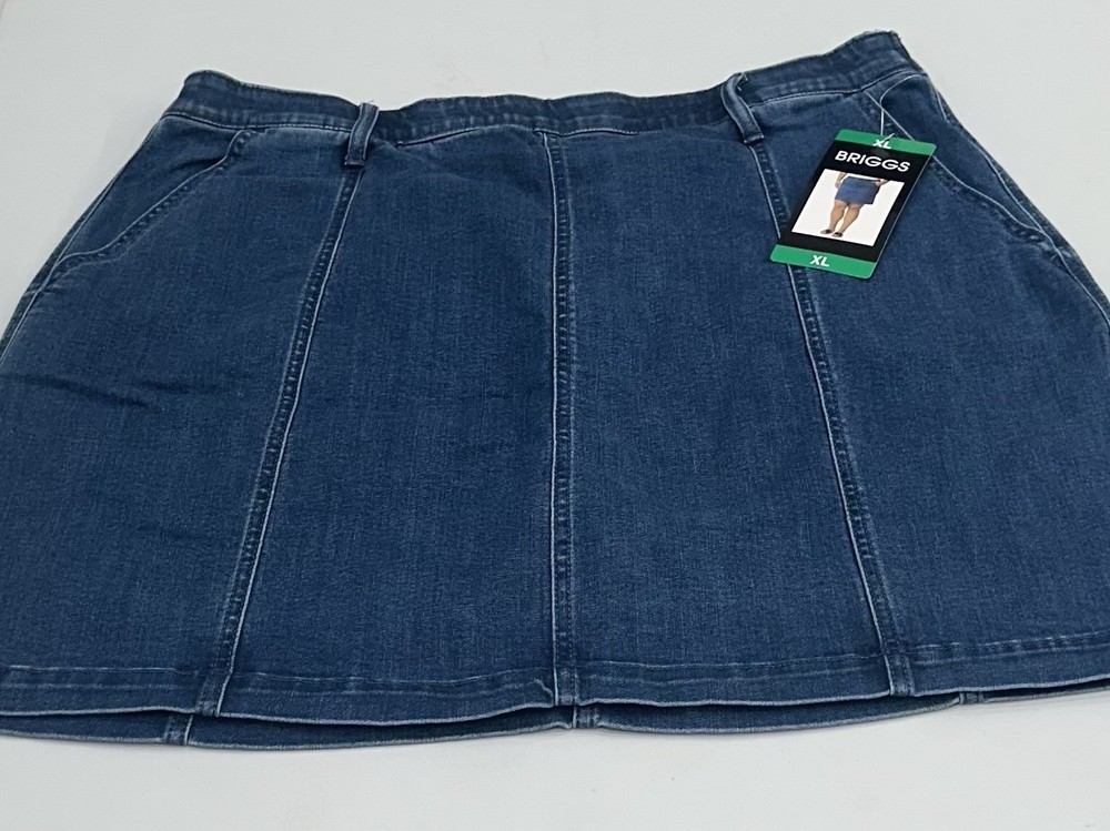 Briggs Women's Denim Skort, Blue, Size XL