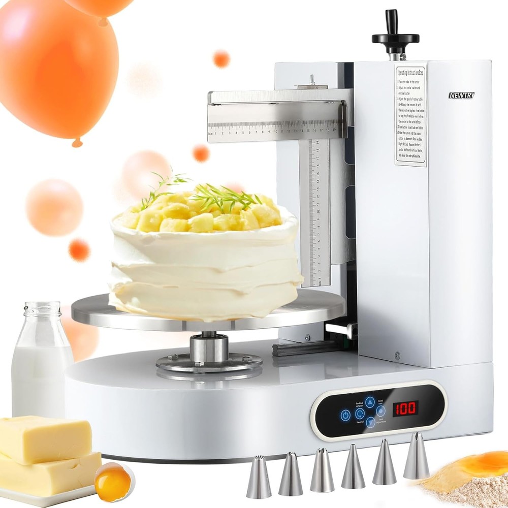 Semi-Automatic Electric Cake Decorating Machine for Cream & Butter Coating