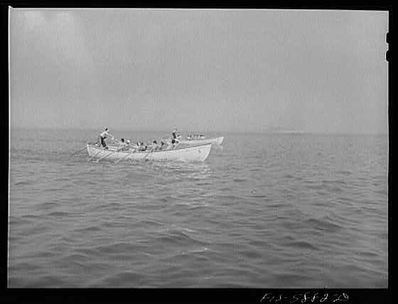 Hoffman Island Staten Island New York 1910s Merchant Marine Training Boat