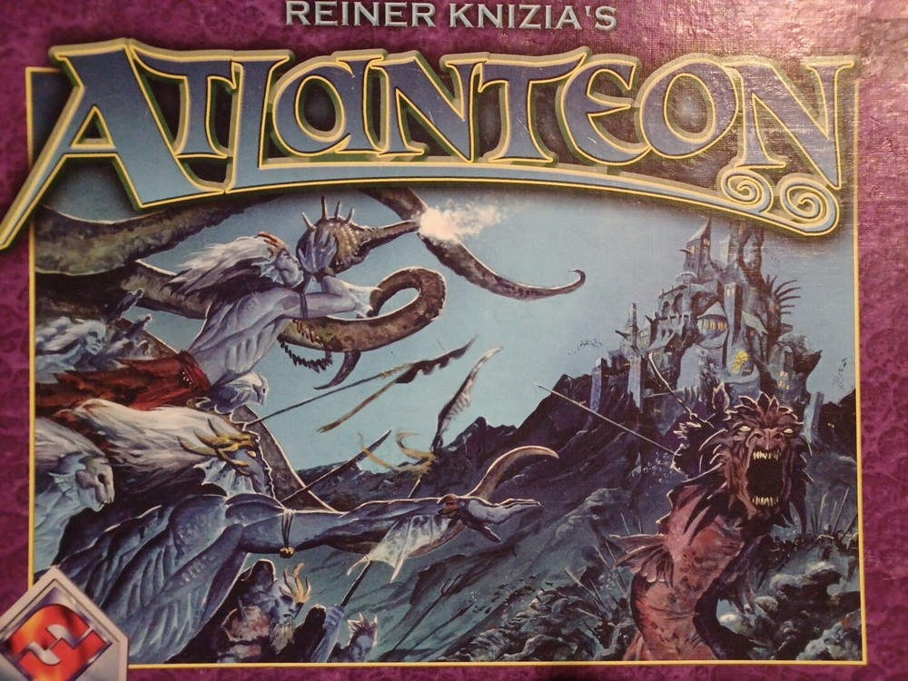 Atlanteon Board Game, 2003, Reiner Knizia Fantasy Flight 2-Player Complete