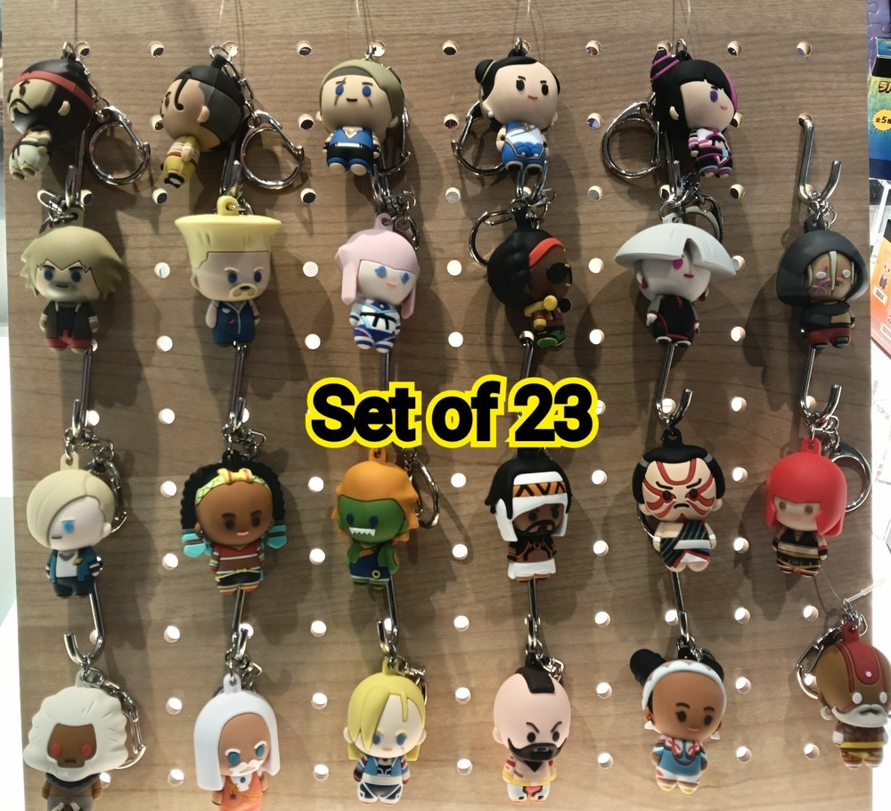 Street Fighter 6 Rubber Figure Mascot - Complete Set of 23 Types