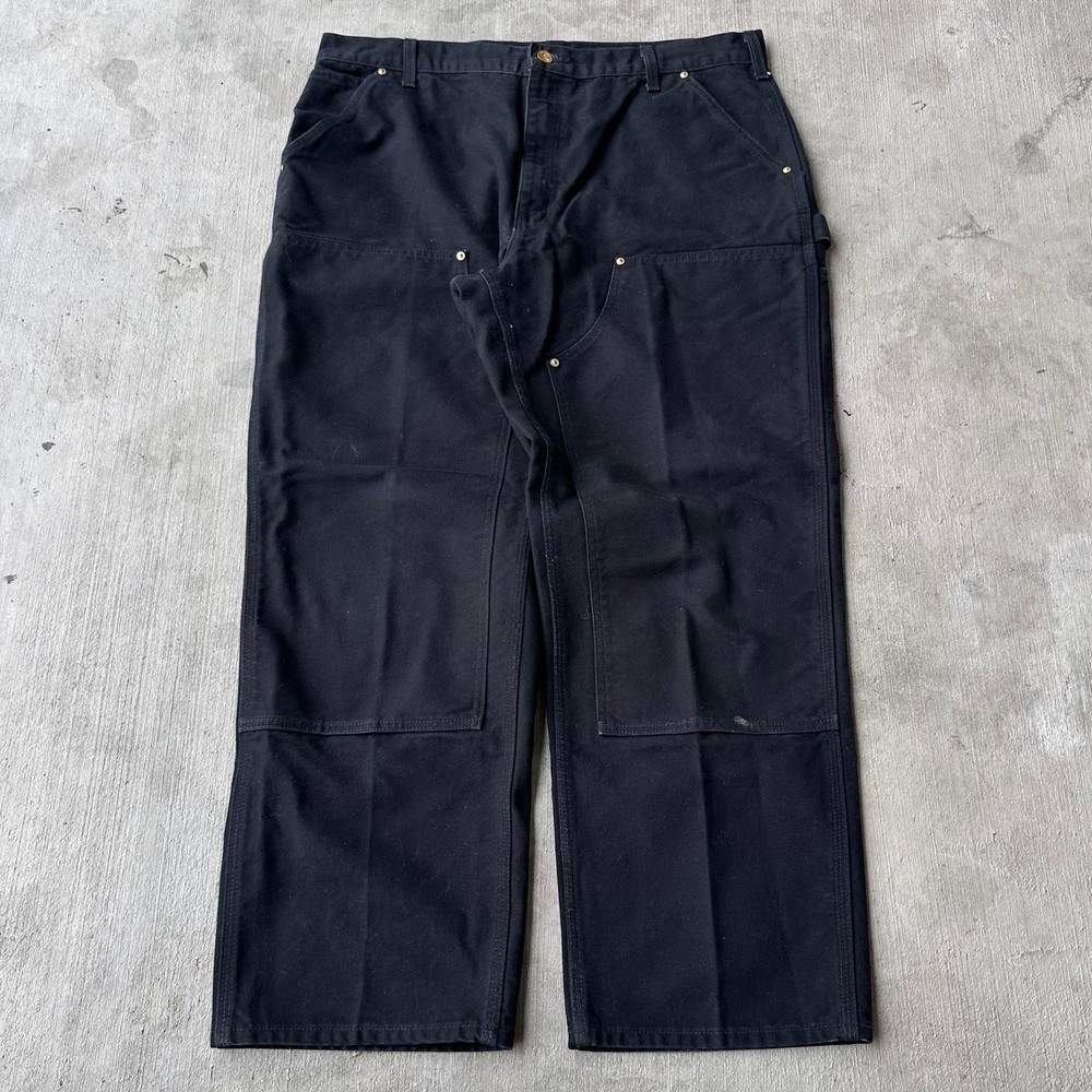 Vintage Y2K Carhartt black double knee carpenter work pants