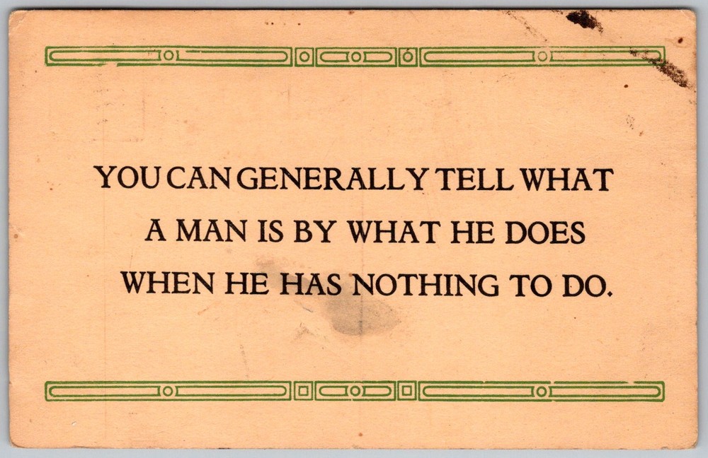 Antique Postcard Motto Quote Card Freedom, NH 1910s