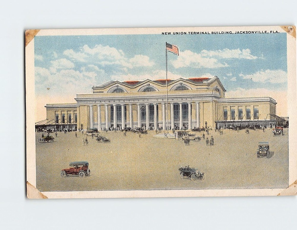 Postcard Union Terminal Building Jacksonville Florida