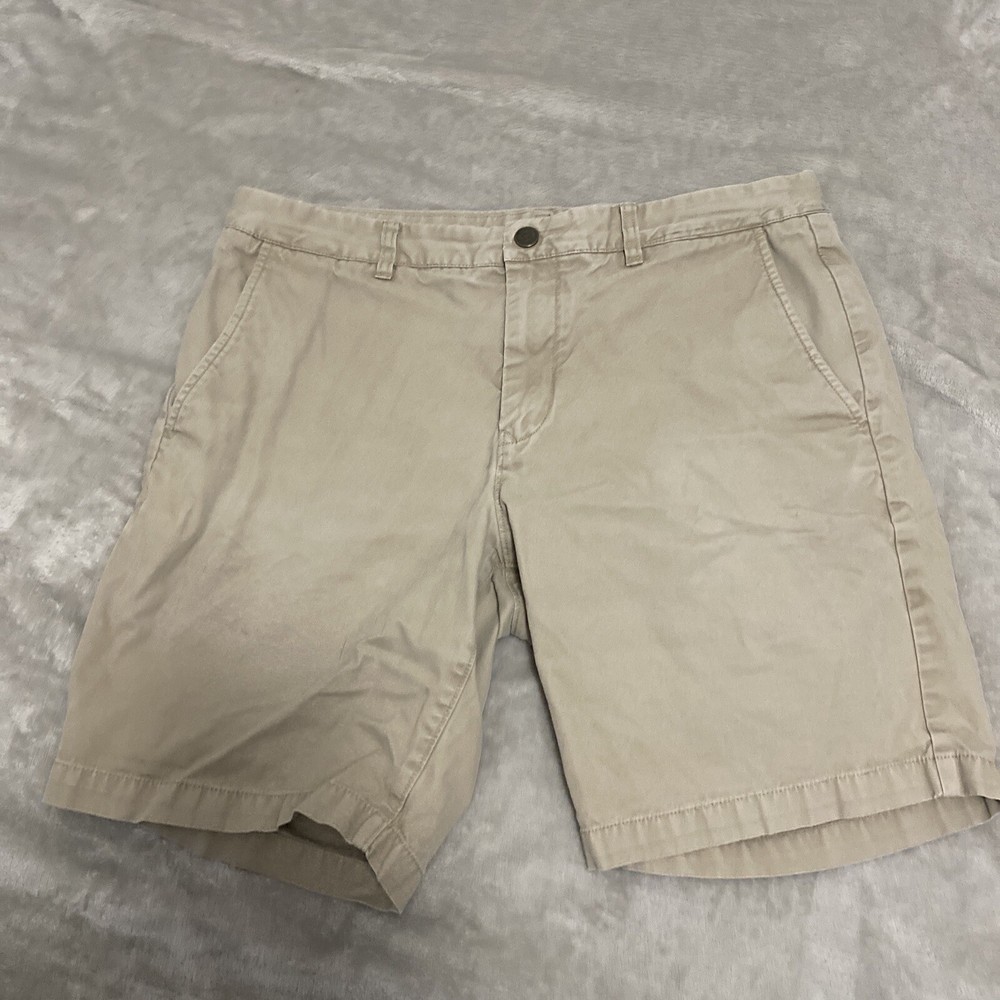 Bonobos Shorts Men's 36 Light Beige Chino  100%Cotton Bermuda Golf