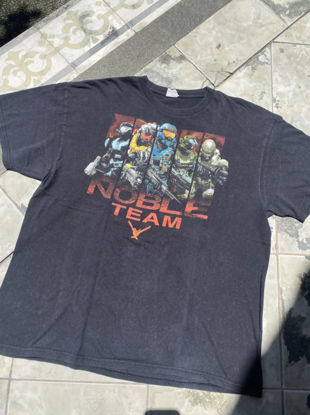 Vintage Halo Reach Noble Team Tee ProDelta | Bungie Xbox 360 Game Shirt
