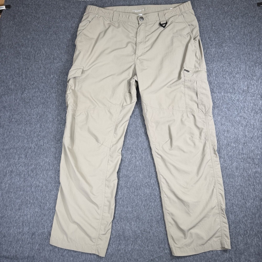 Columbia PFG Omni-Shade Pants Mens 40x32 Beige Outdoor Hiking Fishing