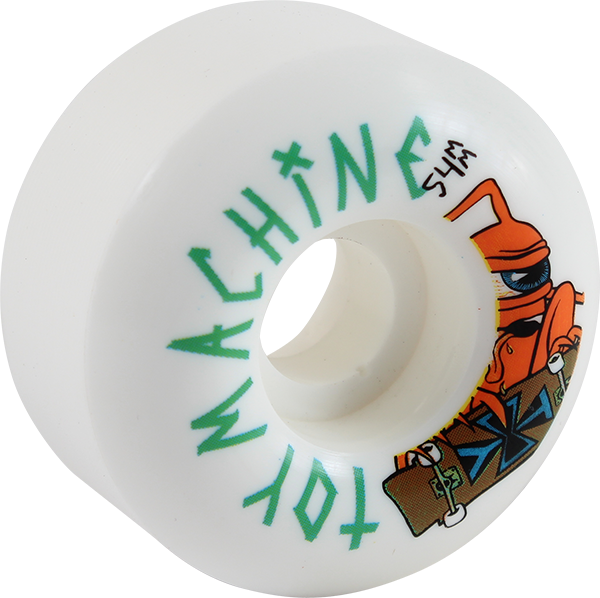 TOY MACHINE SECT SKATER 54mm WHT WHEELS SET