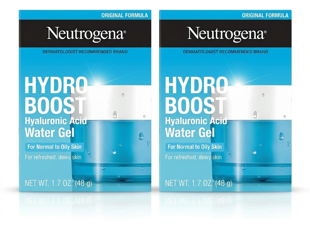 Neutrogena Hydro Boost Water Gel Moisturizer Hyaluronic Acid 1.7oz 2 Pack