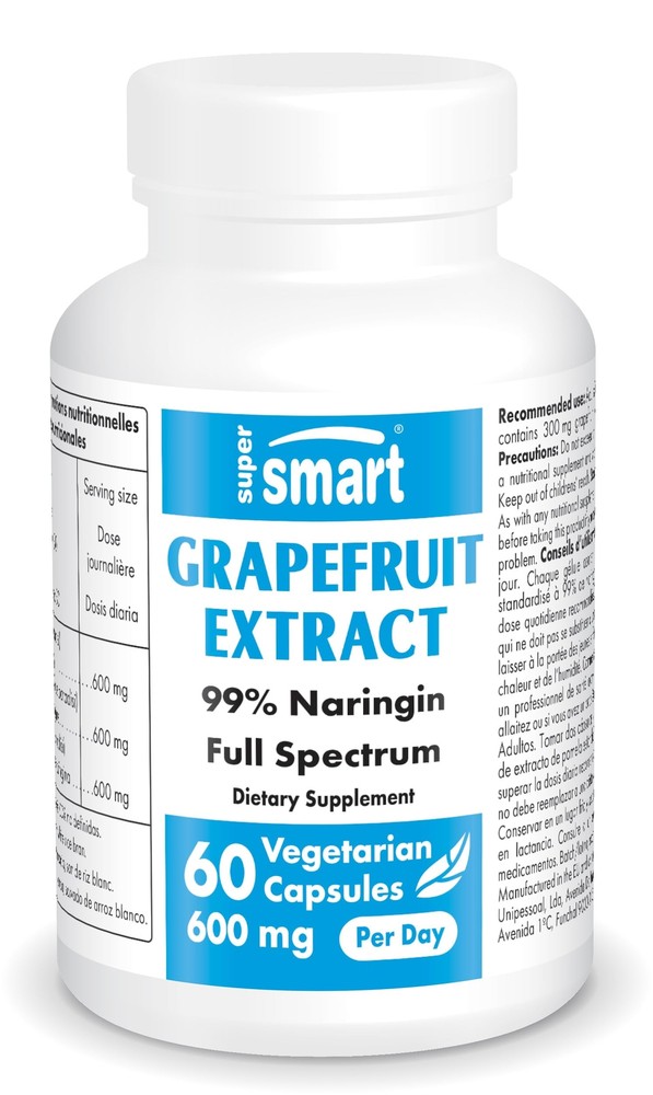 - Grapefruit Extract 600mg per Day (99% Naringin) - High Potency GSE | Non-GM...