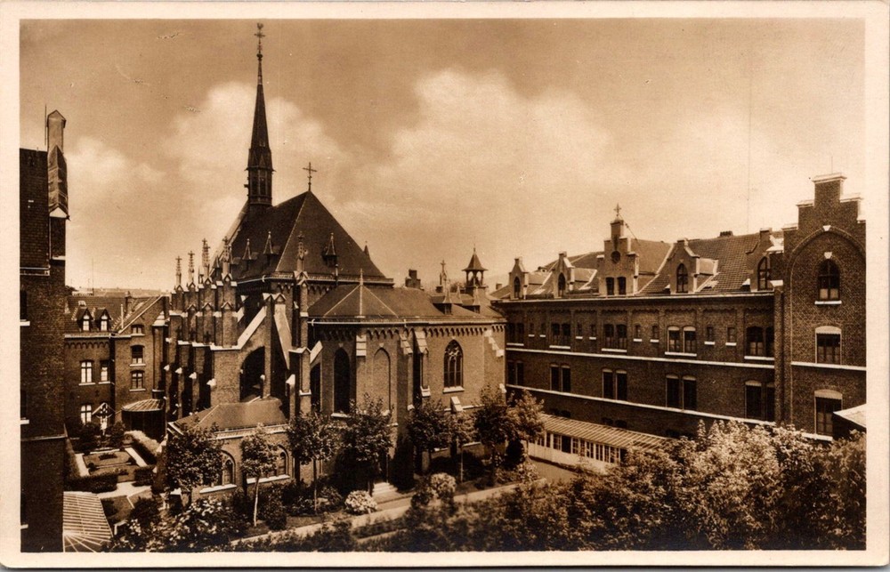 Dr Jim Stamps Postcard Real Photo Mutterhaus Der Armen-Schwestern