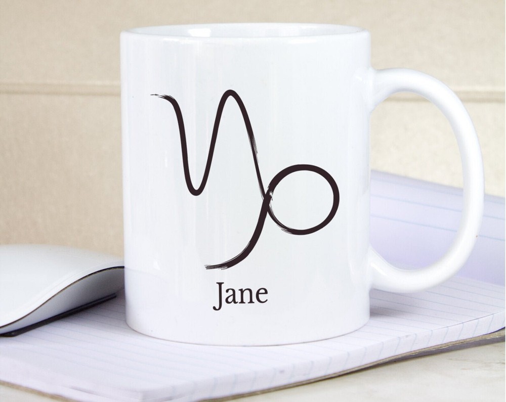 Coffee Mugs Personalised Zodiac Mugs  Zodiac Gifts With Custom Name And Star