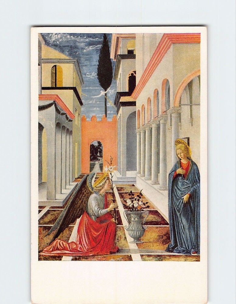 Postcard The Annunciation Painting by Fra Carnevale