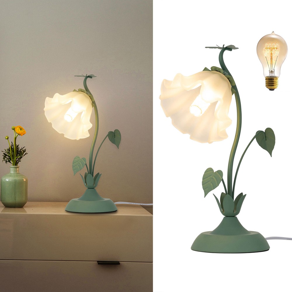 Elegant Butterfly Bedside Table Lamp for Bedroom or Living Room Nightstand Decor