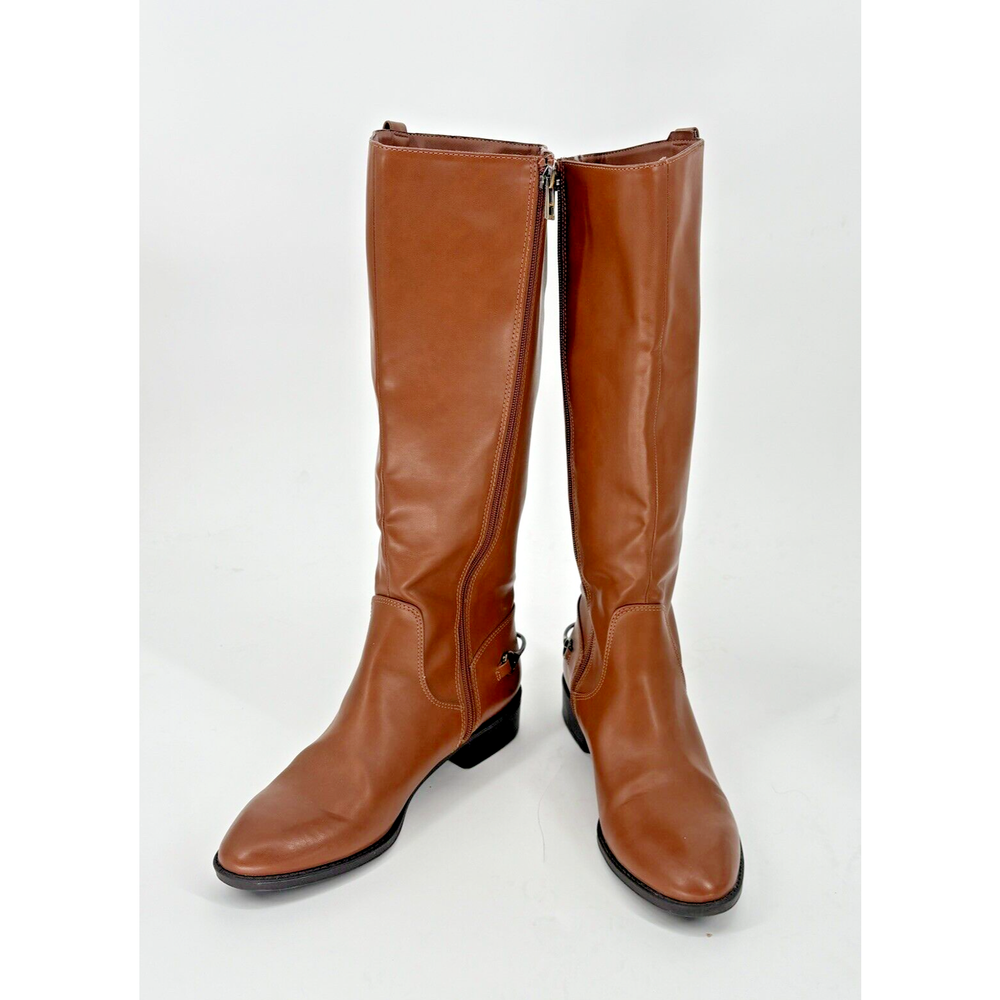 Sam & Libby Women's Brown Riding Boots Size 10 | Knee High | Side Zipper