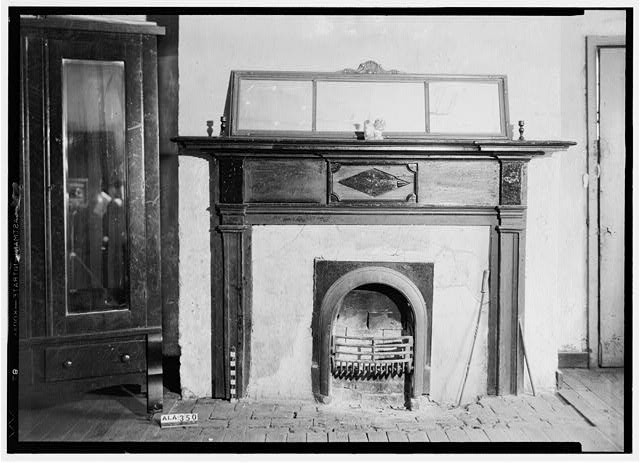 Tuscumbia Alabama Tom Aycock House 1937 Parlor Mantel South Wall Fireplace