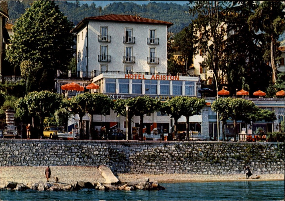 Hotel Ariston Stresa Italy vintage postcard c964