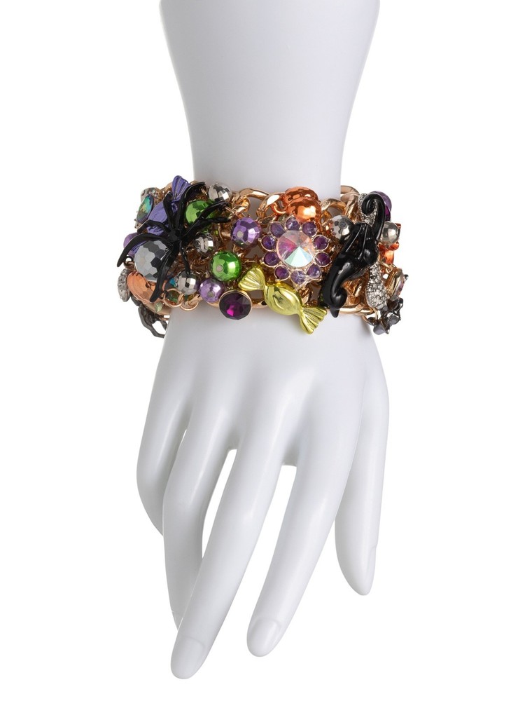 Betsey Johnson Halloween Charm Toggle Bracelet 8