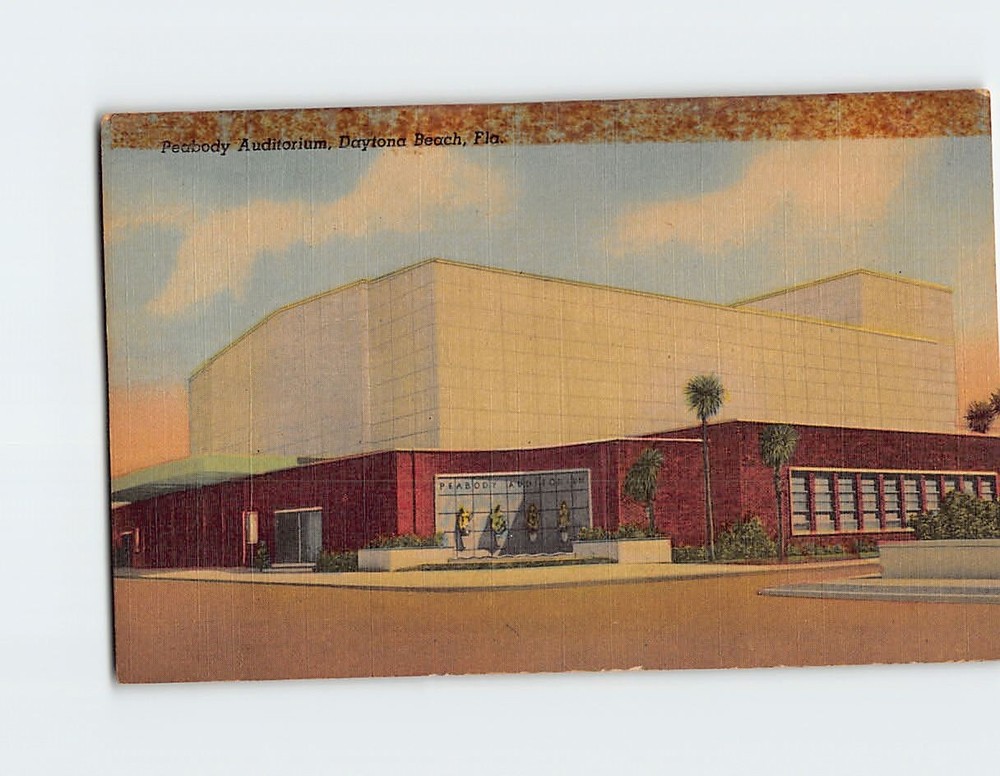 Postcard Peabody Auditorium Daytona Beach Florida USA