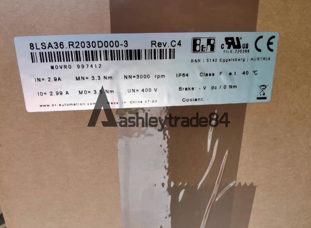 1PCS B&R 8LSA36.R2030D000-3 Servo Motor New