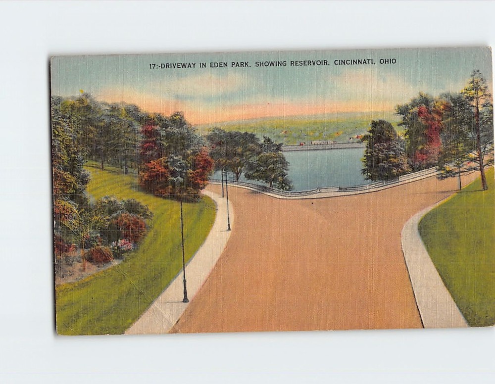 Postcard Driveway In Eden Park Cincinnati Ohio USA
