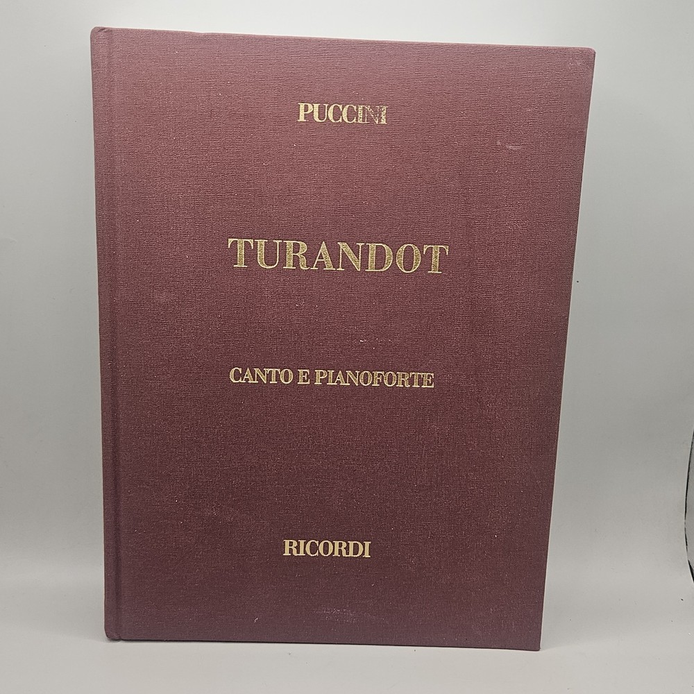 Puccini Turandot Ricordi Piano & Vocal Score Italian Opera Music Book Hardcover