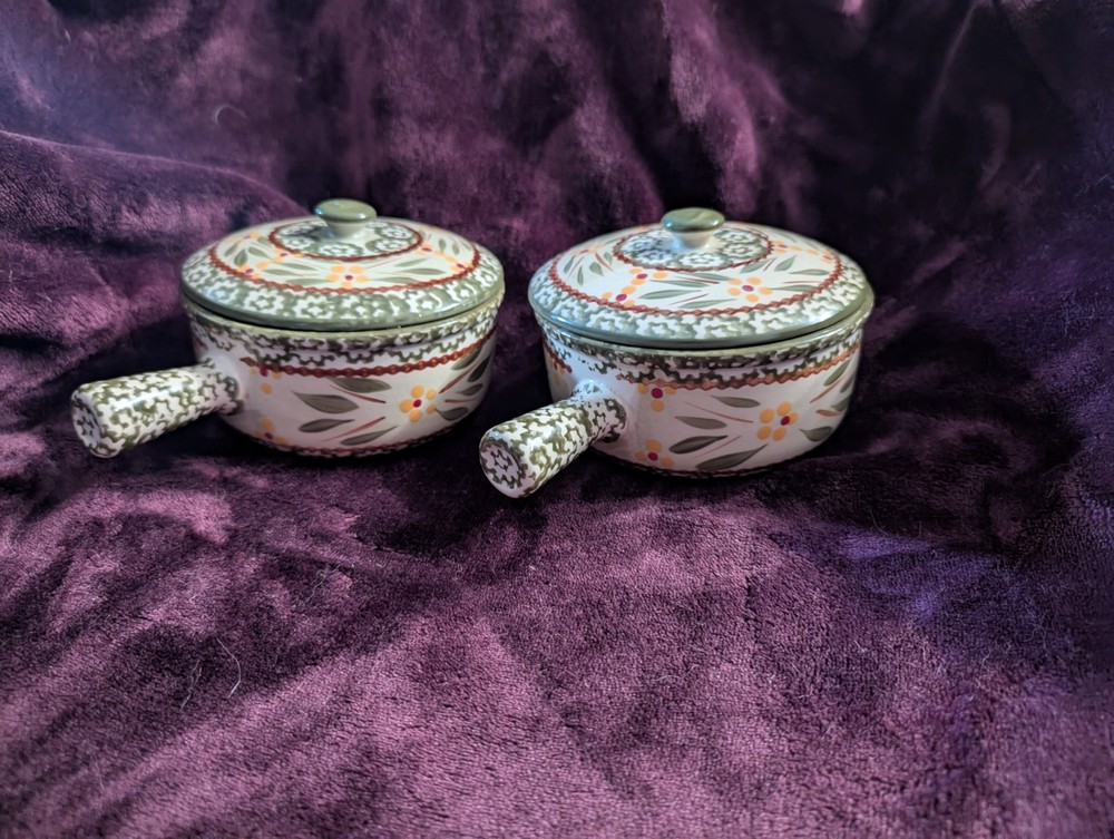 Temptations Old World Style Soup/ Serving Bowls With Lids Set of 2