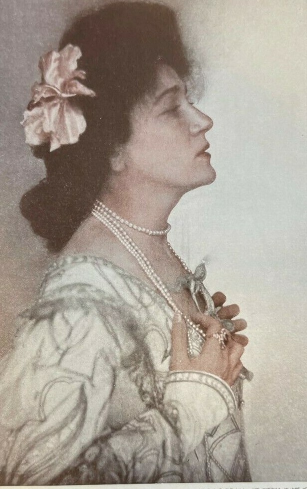 1907 Vintage Magazine Illustration Bertha Kalich