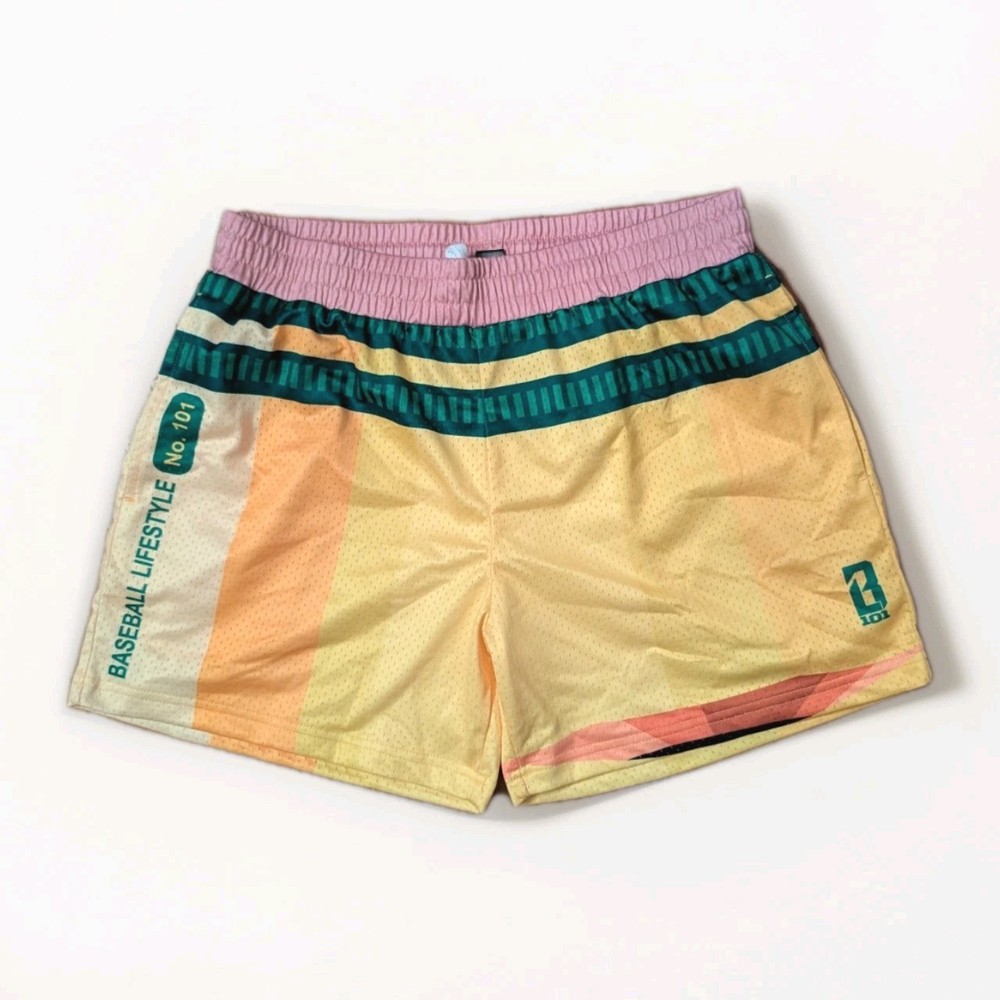 BL101 Baseball Lifestyle Pencil Shorts Small Mesh Athletic Gym Streetwear NWT