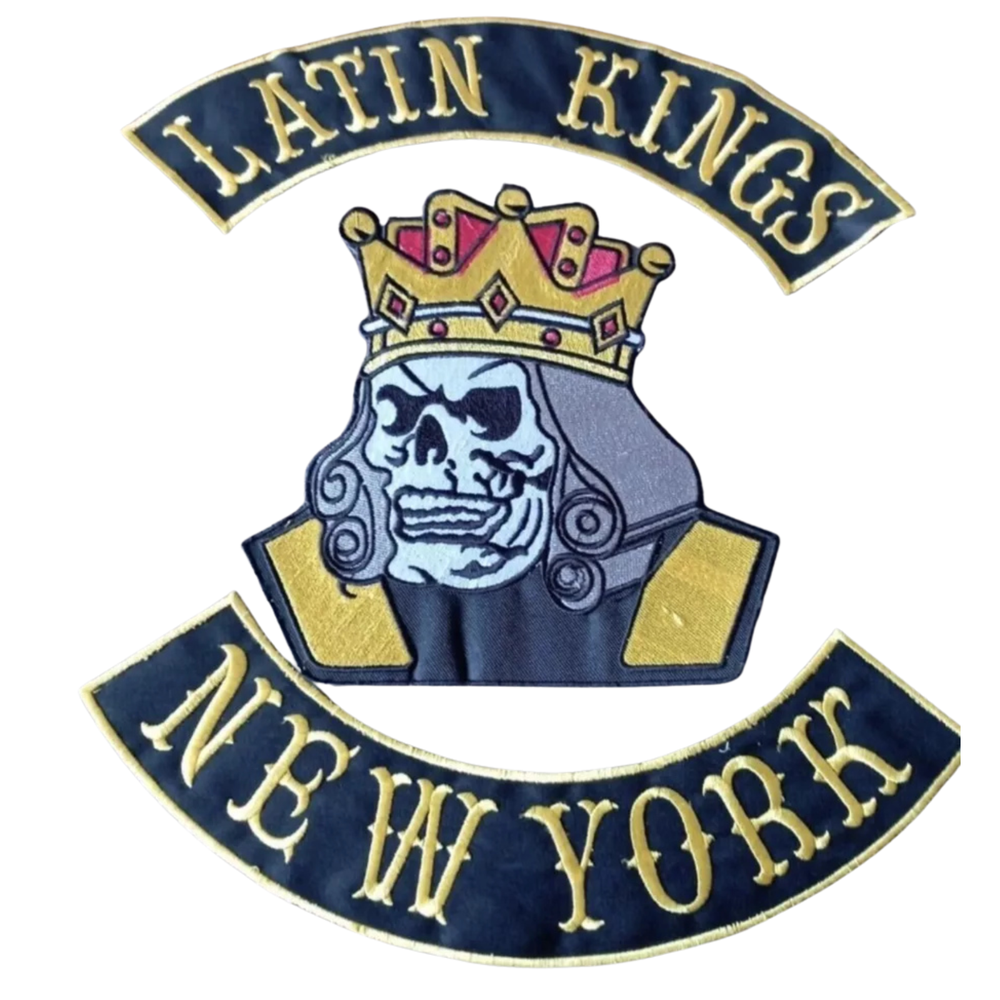 Latin Kings MA & NY Embroidered Patch Set - 3 Pcs