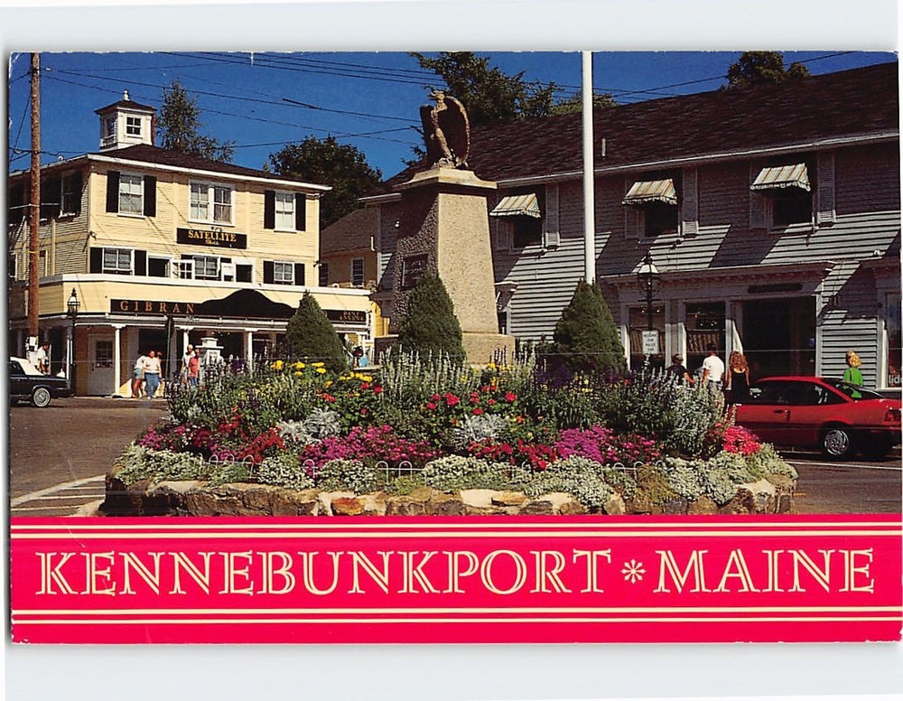 Postcard Dock Square Kennebunkport Maine USA