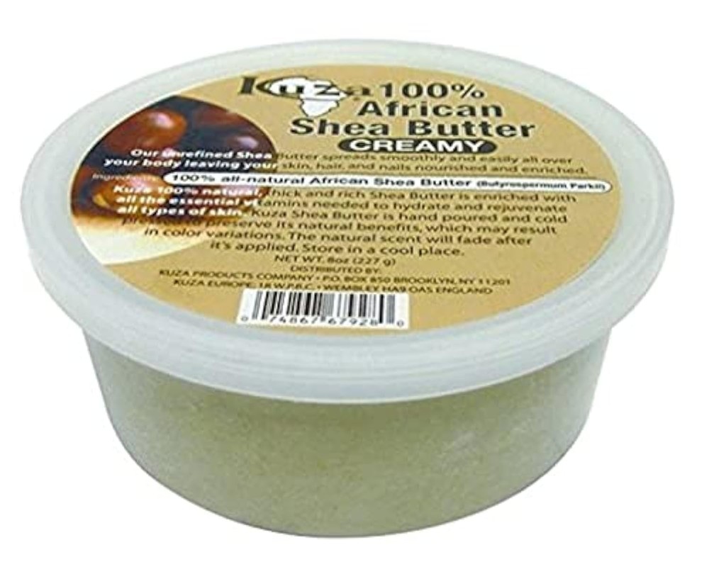 100% African Shea Butter - Creamy, White - for Skin, Hair and Nails, 8 oz