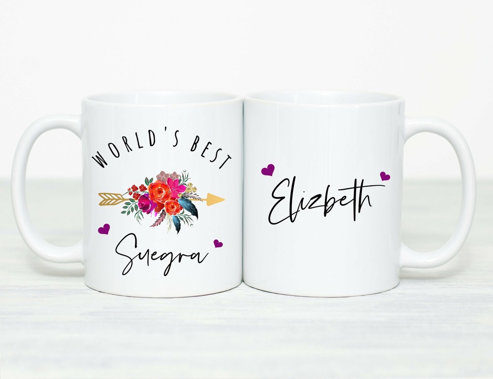 Personalized Suegra Coffee Mug Gift for Mothers Day Spanish Mother-in-Law Present