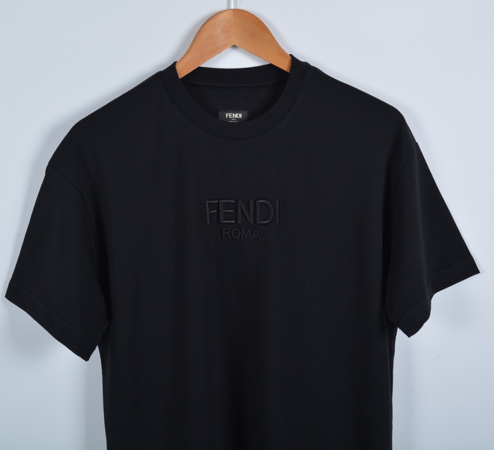 Fendi Black Short Sleeve T-Shirt  Size XL