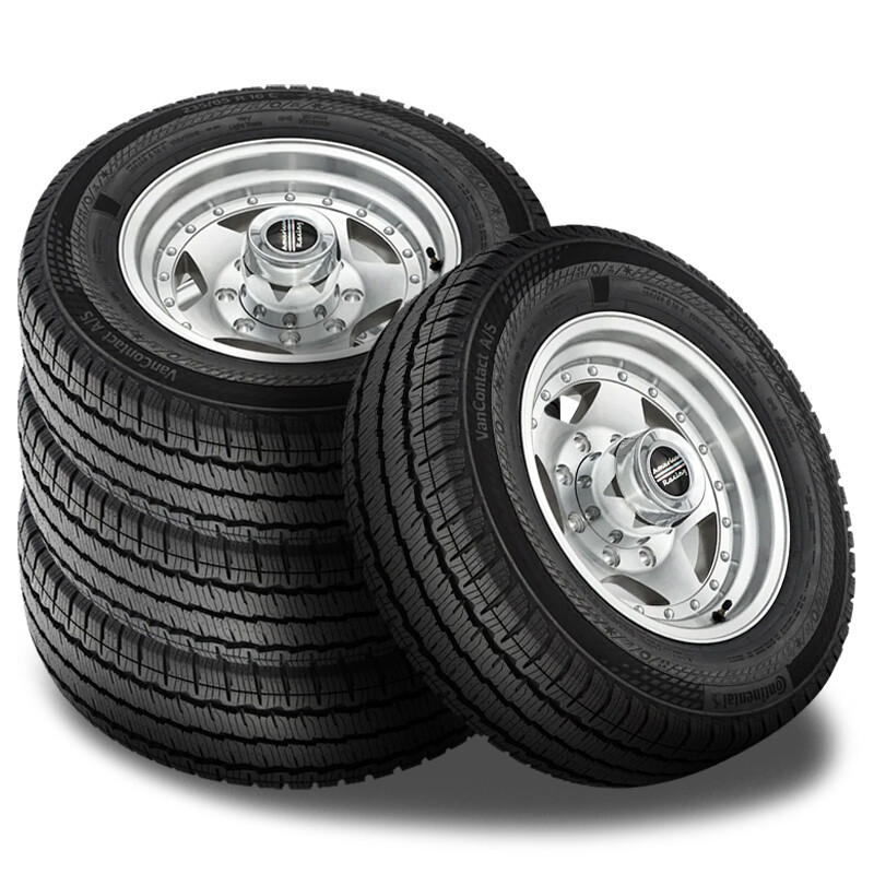 4 Continental VanContact A/S 245/70R17 119/116Q Cargo Van Fleet Load Range E