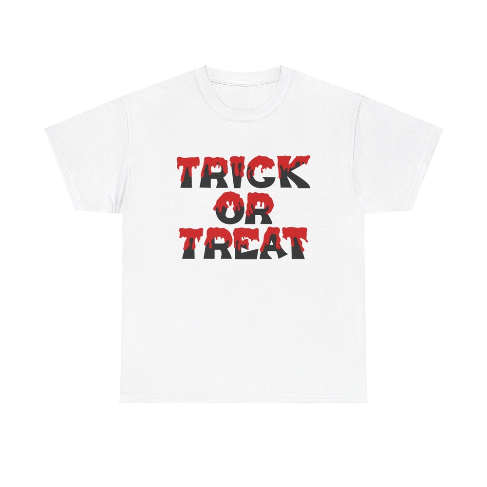 Trick or Treat T-Shirt  - bloody halloween phrase cool scary dark ooze eerie