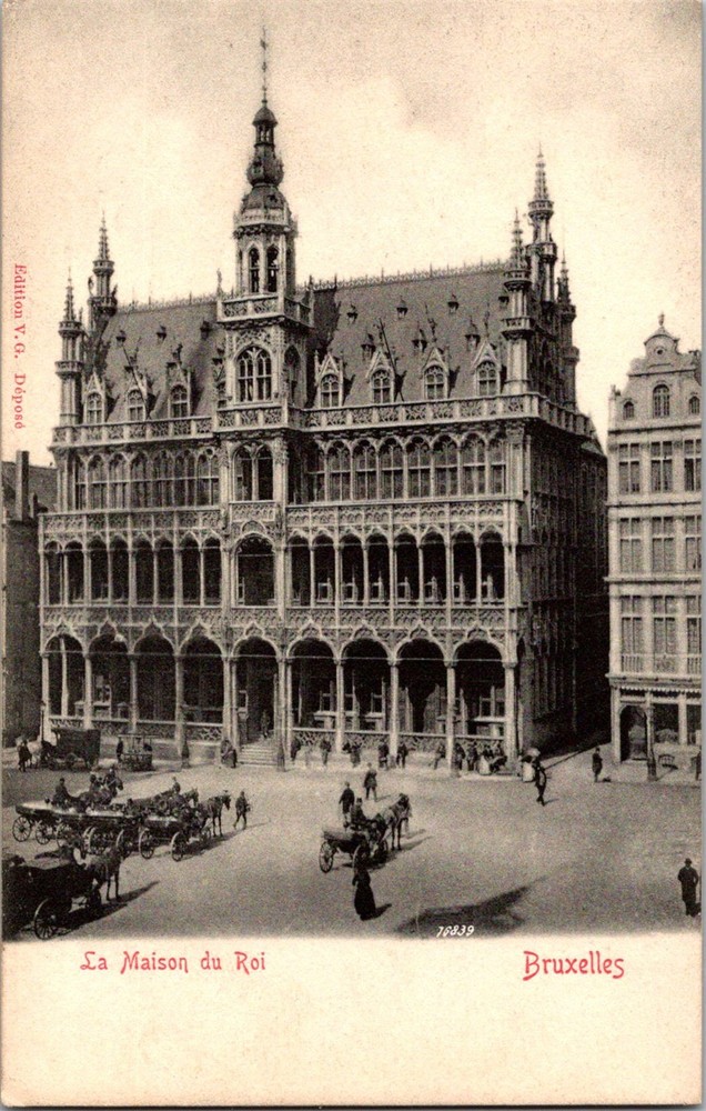 Dr Jim Stamps Postcard Brussels Belgium La Maison Du Roi Undivided Back